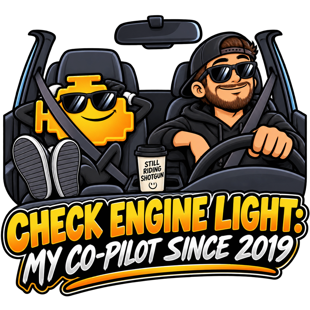Check Engine Light: My Co-Pilot Since 2019 T-Shirt