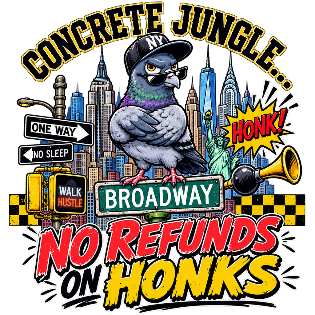 Concrete Jungle... No Refunds on Honks T-Shirt