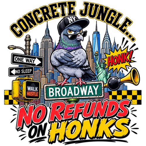 Concrete Jungle... No Refunds on Honks T-Shirt
