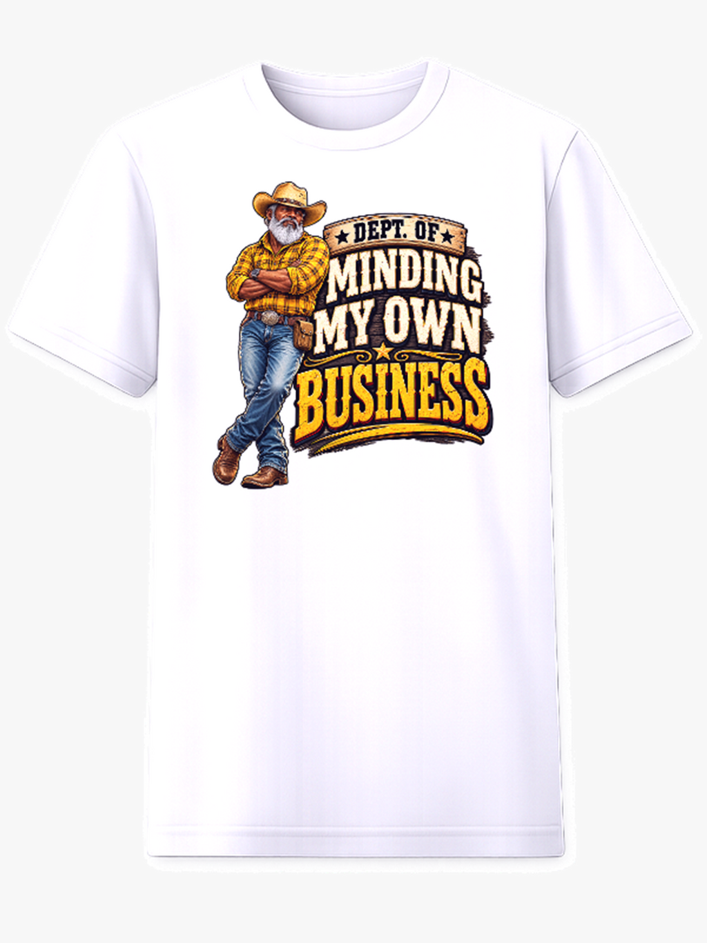 Dept. of Minding My Own Business country edition graphic tee