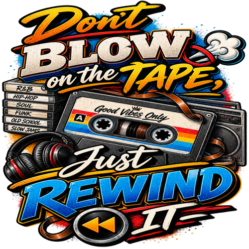 Don't Blow on the Tape: Just Rewind T-Shirt