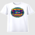 Energy Speaks Louder brain mindset graphic t-shirt