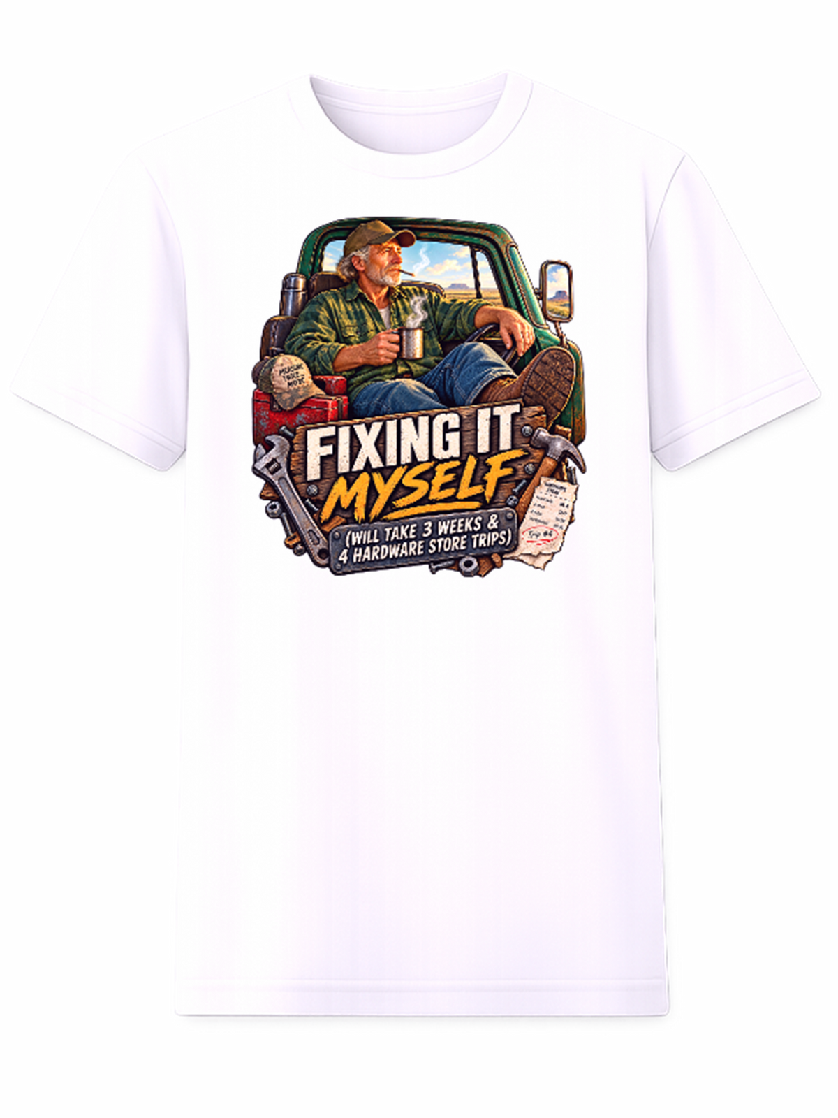 Fixing It Myself Will Take 3 Weeks and 4 Hardware Store Trips graphic tee