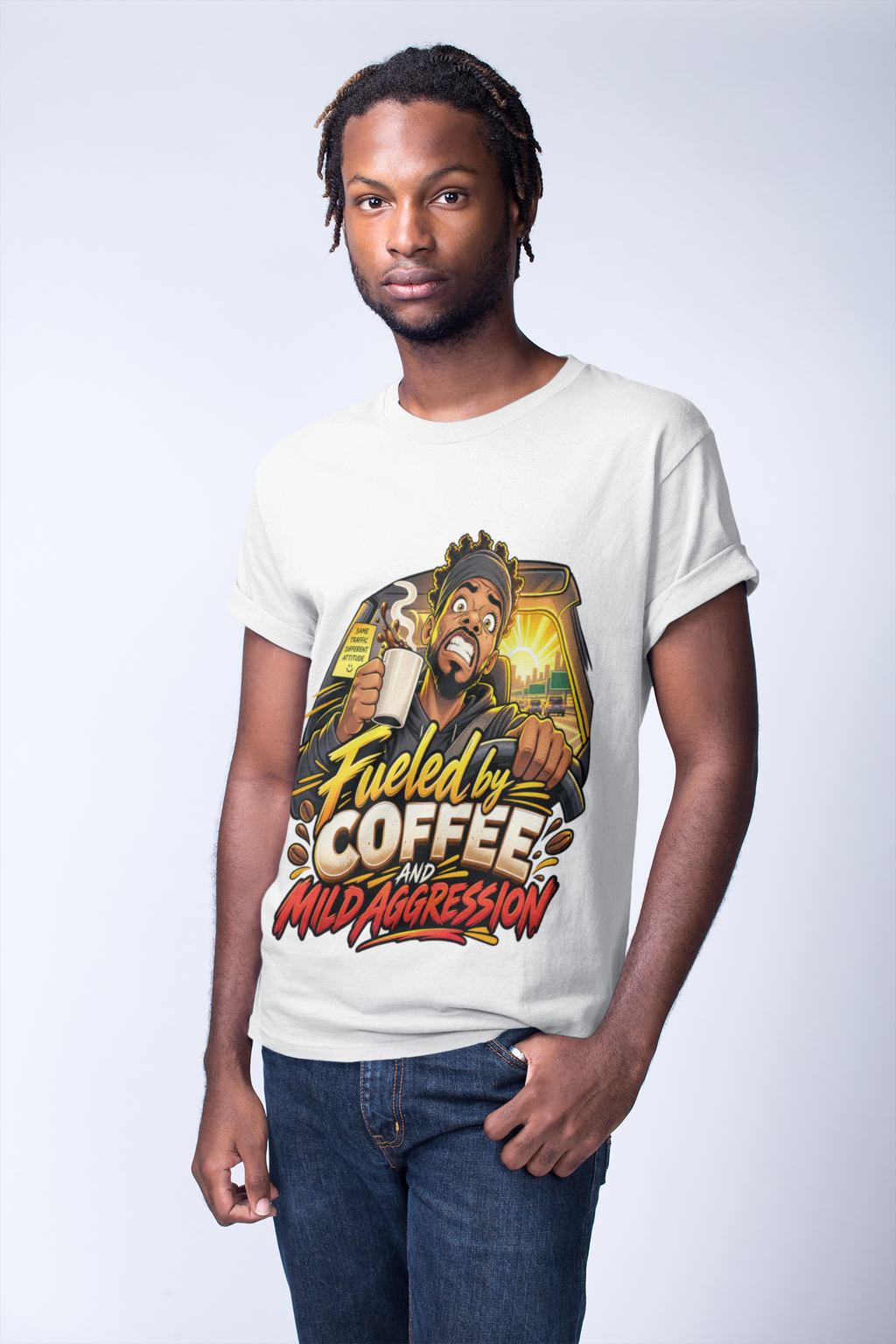 Fueled by Coffee and Mild Aggression T-Shirt