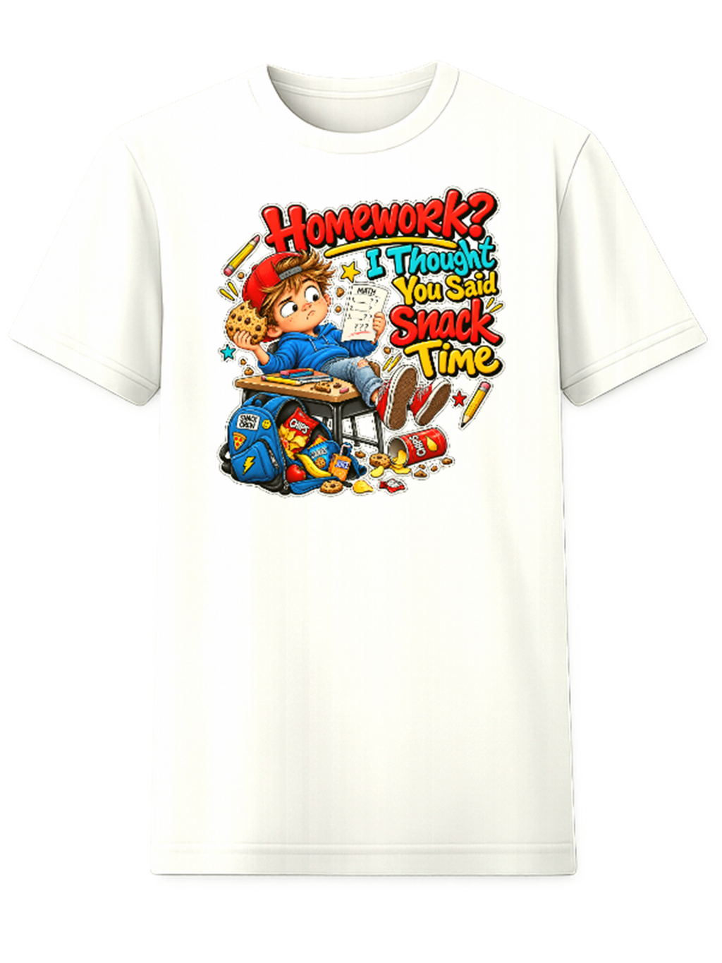 Homework I Thought You Said Snack Time Boy Tee