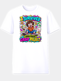 I Survived Another Group Project kids school humor graphic tee frazzled boy