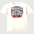 I Walked Here Because Gas Prices Said So bold color graphic tee