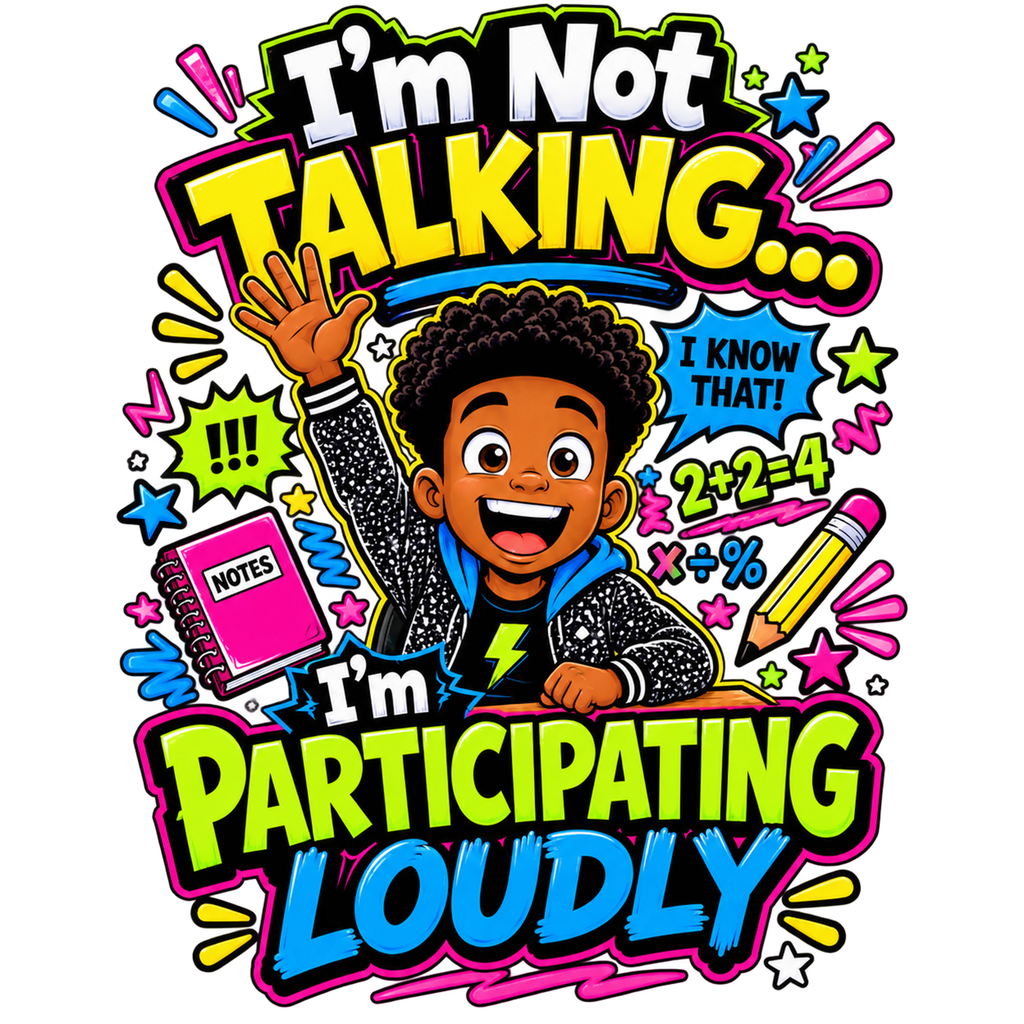 I'm Not Talking... I'm Participating Loudly
