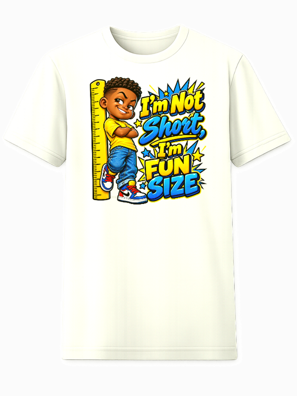 I'm Not Short I'm Fun Size boy graphic tee