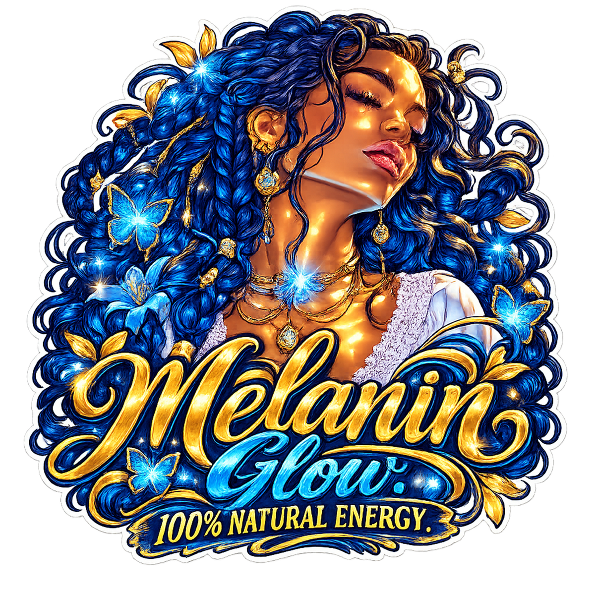 Melanin Glow – 100% Natural Energy T-Shirt