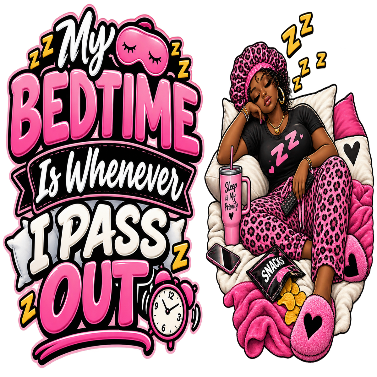 My Bedtime Is Whenever I Pass Out T-Shirt