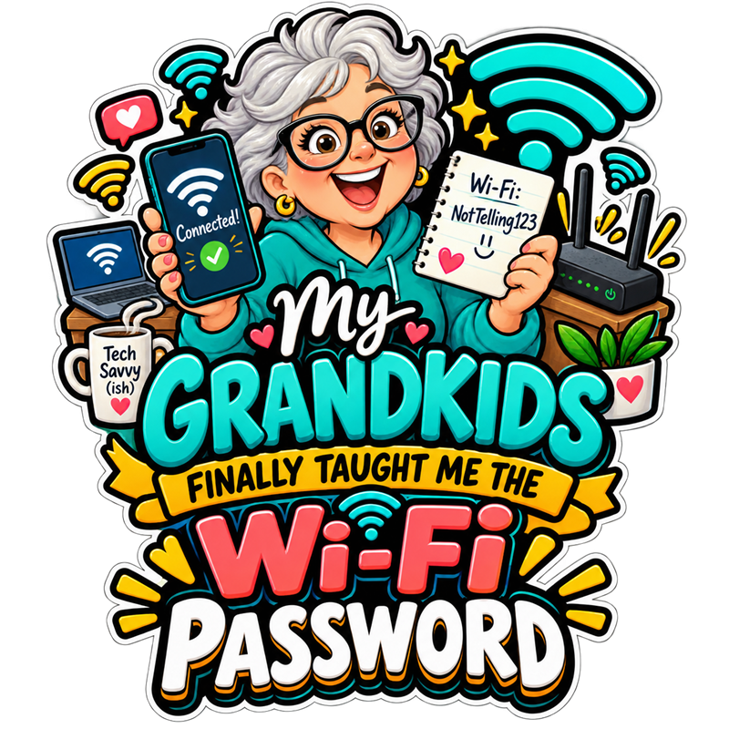 My Grandkids Finally Taught Me the Wi-Fi Password T-Shirt