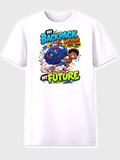 My Backpack Weighs More Than My Future kids school humor graphic tee Black boy crushed by backpack