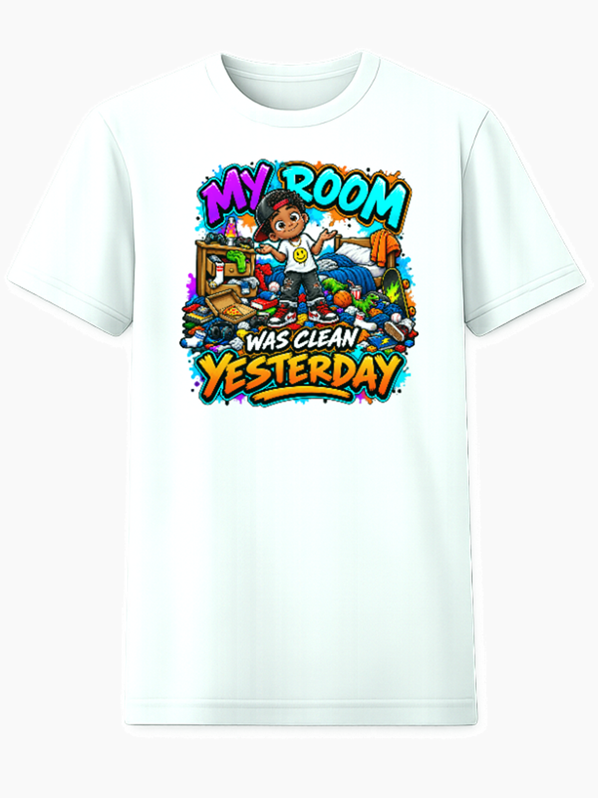 My Room Was Clean Yesterday graphic tee