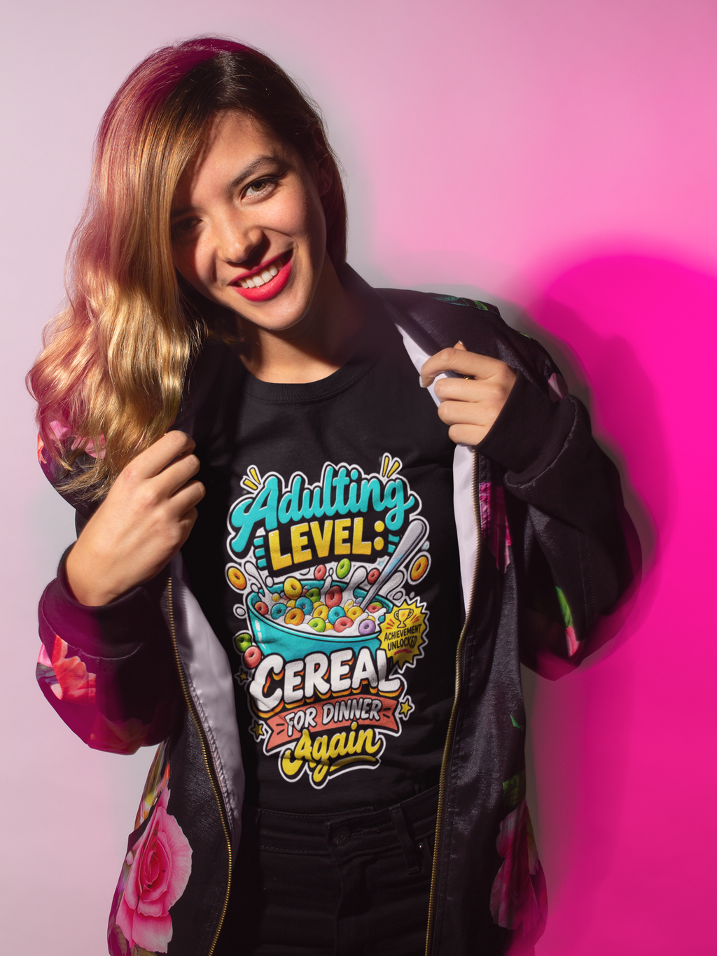 Adulting Level: Cereal for Dinner Again T-Shirt