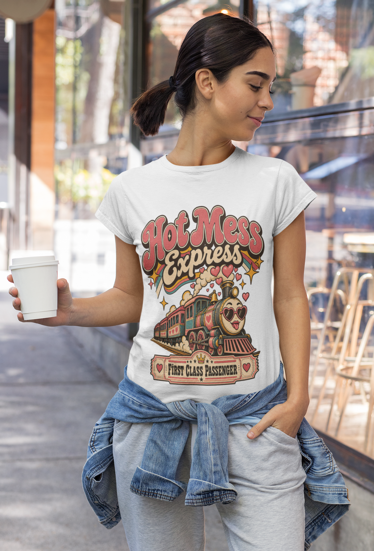 Hot Mess Express – First Class Passenger T-Shirt