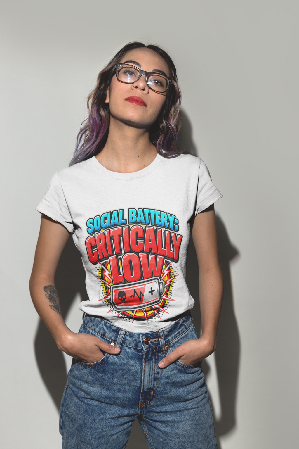 Social Battery: Critically Low T-Shirt
