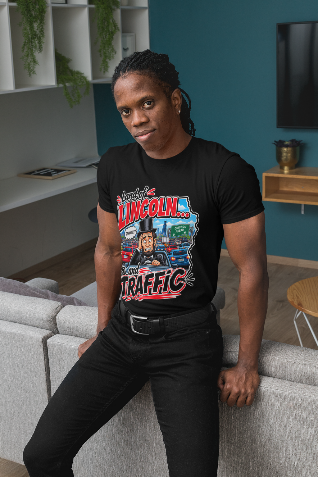 Land of Lincoln... and Traffic T-Shirt