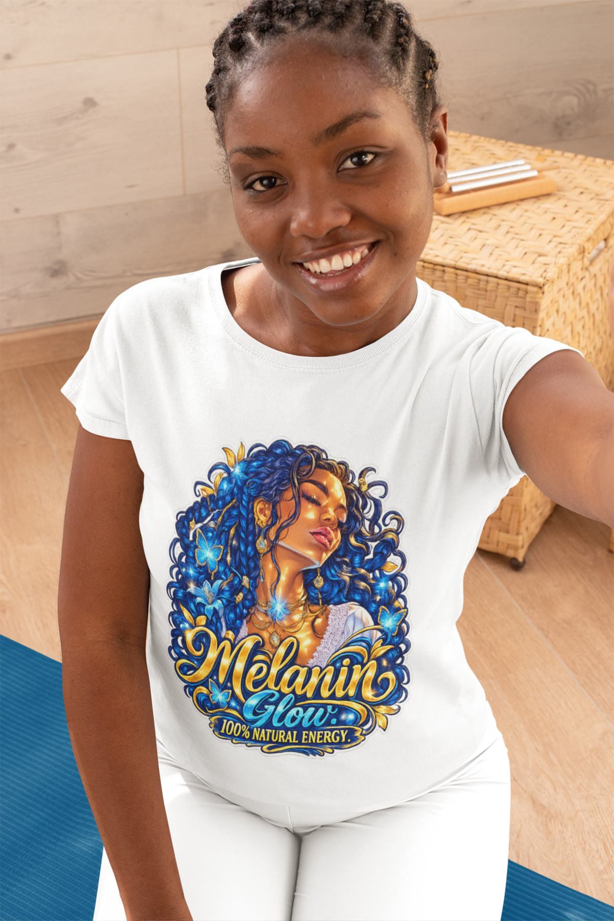 Melanin Glow – 100% Natural Energy T-Shirt