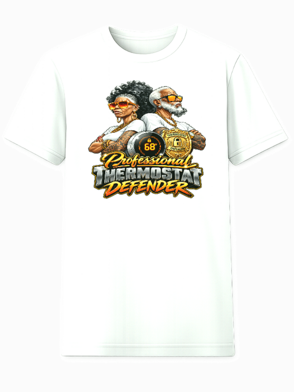Professional Thermostat Defender relationship humor t-shirt
