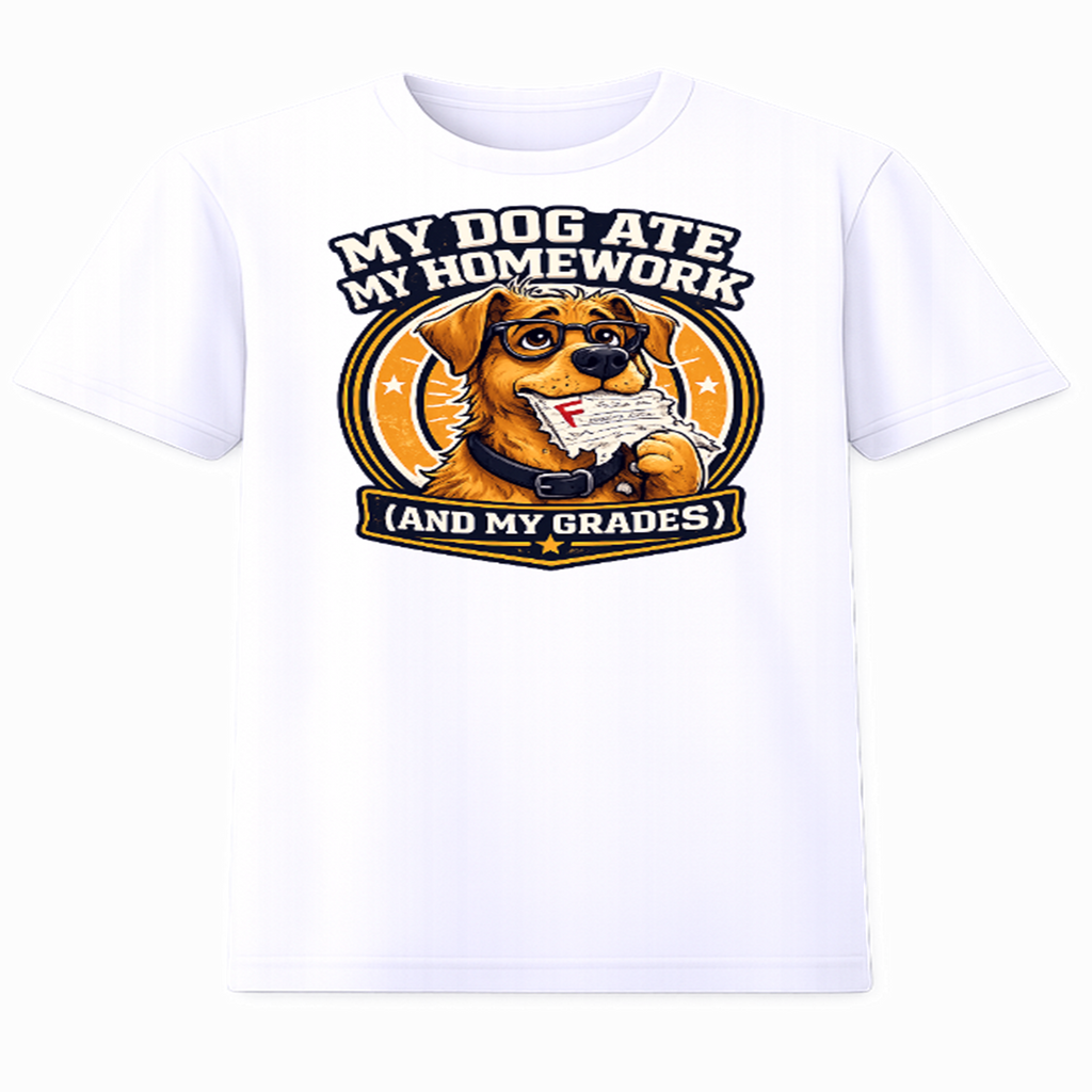 My Dog Ate My Homework And My Grades T-Shirt