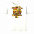 I Remember When Avocados Were $1 white graphic t-shirt with retro grandma avocado sunset design