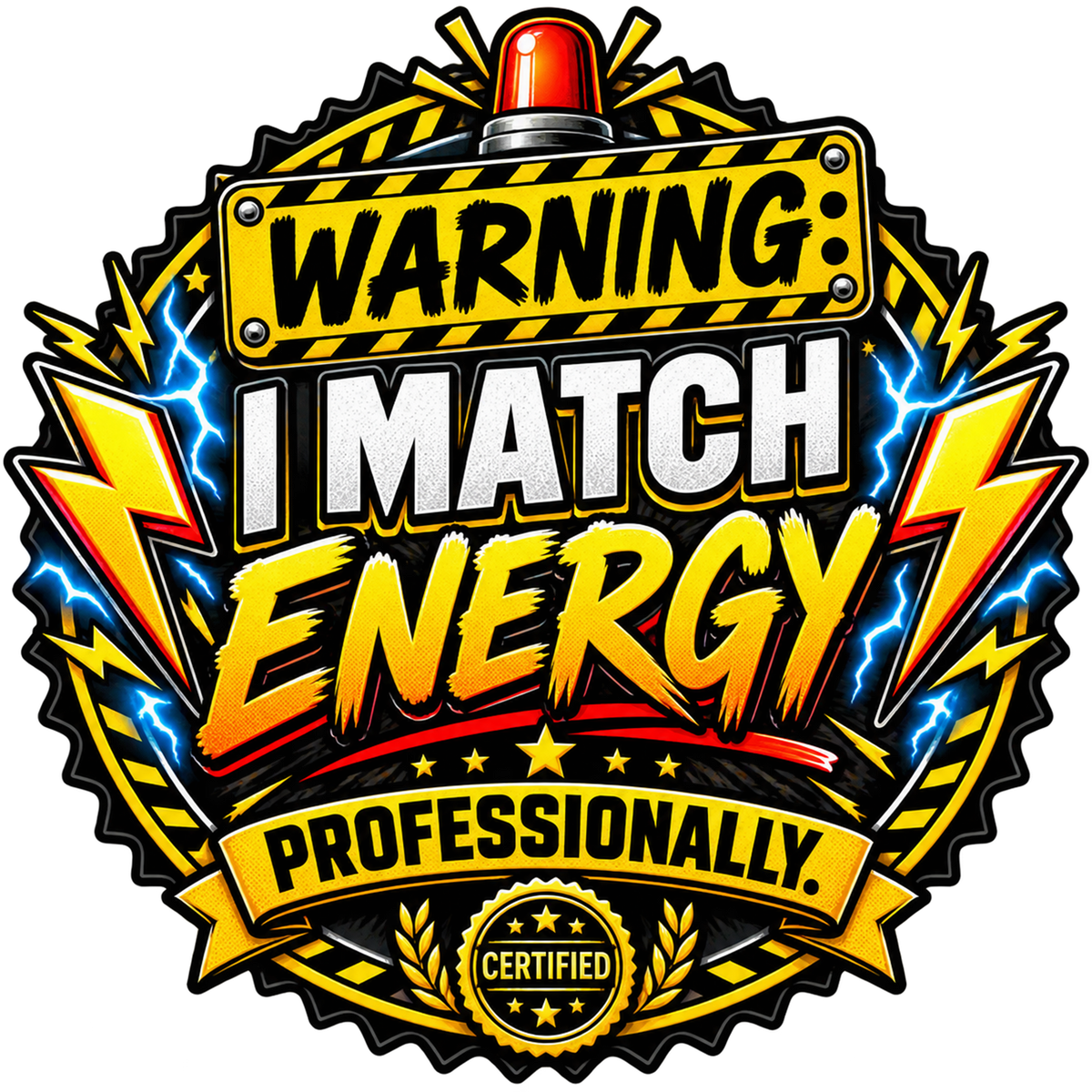 Warning: I Match Energy Professionally