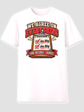 We Agree on Everything (She Decides, I Agree) graphic t-shirt in white